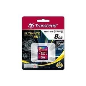 Transcend - Flash-minneskort - 8GB - Klass 10 - SDHC UHS-I (TS8GSDHC10U1)