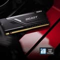 Miniatyrbillede 5 af 6: Kingston FURY Beast - DDR4 - Kit - 64 GB: 4 x 16 GB - DIMM 288-PIN - 3200 MHz / PC4-25600 - CL16 - 1,35 V - ubufferet - ikke-ECC - sort (KF432C16BBK4/