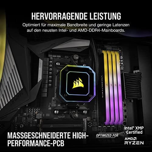 CORSAIR Vengeance RGB RS - DDR4 - modul - 8 GB - DIMM 288-PIN - 3200 MHz / PC4-25600 - CL16 - 1,35 V - obuffrad - icke-ECC - svart