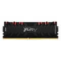 Miniatyrbillede 3 af 6: Kingston FURY Renegade RGB - DDR4 - Kit - 16 GB: 2 x 8 GB - DIMM 288-PIN - 3000 MHz / PC4-24000 - CL15 - 1,35 V - ubufferet - ikke-ECC - sort (KF430C1
