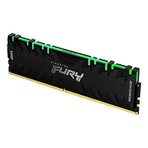 Kingston FURY Renegade RGB - DDR4 - Kit - 16 GB: 2 x 8 GB - DIMM 288-PIN - 3000 MHz / PC4-24000 - CL15 - 1,35 V - ubufferet - ikke-ECC - sort (KF430C1