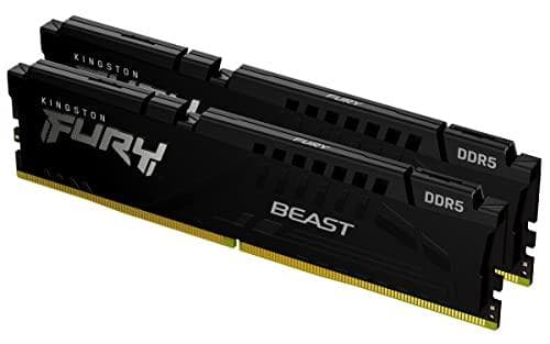 Kingston FURY Beast - DDR5 - Kit - 16 Gt: 2 x 8 Gt - DIMM 288-PIN - 5600 MHz / PC5-44800 - CL40 - 1,25 V - puskuroimaton - on-die ECC (KF556C40BBK2-16