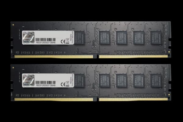 G.Skill Value Series - DDR4 - 16 Gt: 2 x 8 Gt - DIMM 288-PIN - 2666 MHz / PC4-21300 - CL19 - 1,2 V - puskuroimaton - ei-ECC (F4-2666C19D-16GNT)
