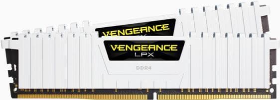 CORSAIR Vengeance LPX - DDR4 - Kit - 32GB: 2 x 16GB - DIMM 288-PIN - 3200MHz / PC4-25600 - CL16 - 1,35V - ubufferet - ikke-ECC - hvid