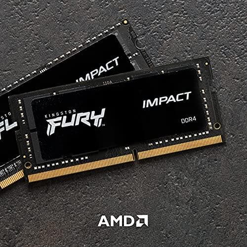 Kingston FURY Impact - DDR4 - Kit - 64 GB: 2 x 32 GB - SO DIMM 260-PIN - 3200 MHz / PC4-25600 - CL20 - 1,2 V - ubufferet - ikke-ECC - sort (KF432S20IB