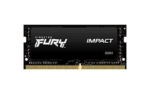 Kingston FURY Impact - DDR4 - Kit - 64 GB: 2 x 32 GB - SO DIMM 260-PIN - 3200 MHz / PC4-25600 - CL20 - 1,2 V - ubufferet - ikke-ECC - sort (KF432S20IB