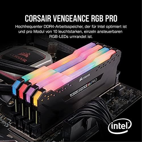 CORSAIR VENGEANCE RGB PRO 32GB (2x16GB) DDR4 3200(PC4-25600)C16 PC-minne - svart