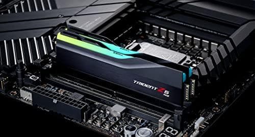 G.Skill Trident Z5 RGB - DDR5 - Kit - 32GB: 2 x 16GB - DIMM 288-PIN - 6000 MHz / PC5-48000 - CL36 - ikke-ECC - mat sort (F5-6000J3636F16GX2-TZ5RK)