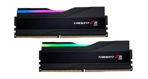 G.Skill Trident Z5 RGB - DDR5 - Kit - 32GB: 2 x 16GB - DIMM 288-PIN - 6000 MHz / PC5-48000 - CL36 - ikke-ECC - mat sort (F5-6000J3636F16GX2-TZ5RK)