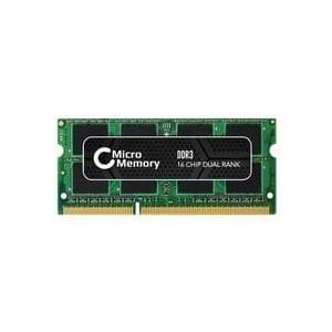 CoreParts MicroMemory - DDR3 - 2 GB - SO DIMM 204-PIN - 1333 MHz / PC3-10600 - CL9 - 1,5 V - obuffrad - icke-ECC (MMDDR3-10600/2GBSO-128M8)