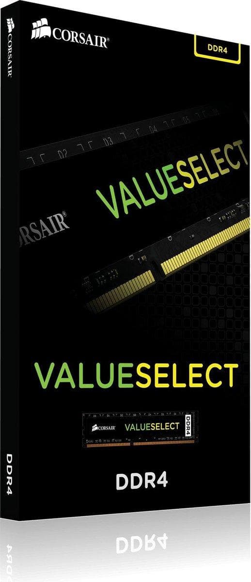 CORSAIR PC-hukommelse DDR4 - 8 GB (1 x 8 GB) - 2666 MHz - CASE 18 (CMV8GX4M1A2666C18)