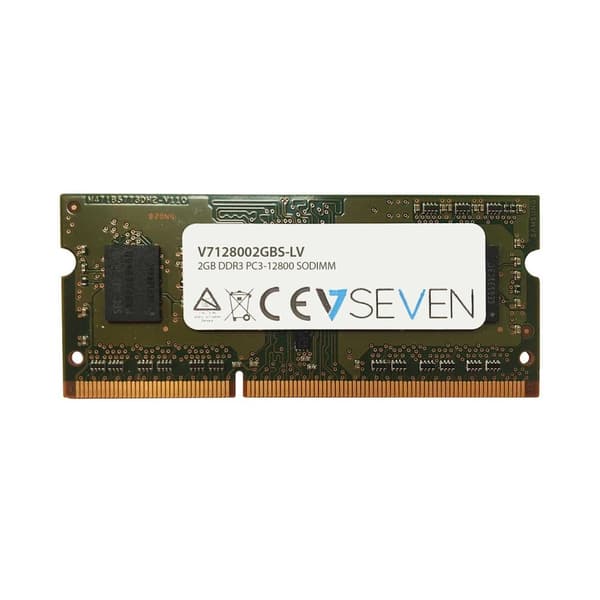 V7 - DDR3 - 2GB - SO DIMM 204-PIN - 1600MHz / PC3-12800 - CL11 - 1,35V - obuffrad - icke-ECC (V7128002GBS-LV)