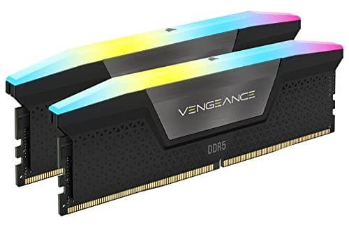Corsair Vengeance RGB - DDR5 - Kit - 32 Gt: 2 x 16 Gt - DIMM 288-PIN - 7200 MHz / PC5-57600 - CL34 - 1,45 V - puskuroimaton - musta (CMH32GX5M2X7200C3