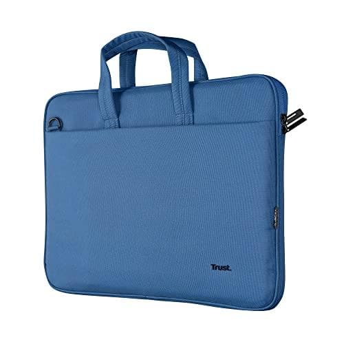 Trust Bologna Slim Laptop Eco-taske op til 16 tommer lavet af genbrugsplast med skulderrem, bæredygtig skuldertaske til rejser, erhverv, kontor, skole