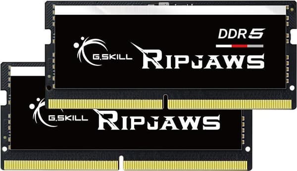 G.Skill Ripjaws - DDR5 - Kit - 64GB: 2 x 32GB - SO DIMM 262-PIN - 4800MHz / PC5-38400 - CL40 - 1,1V - Ubufferet