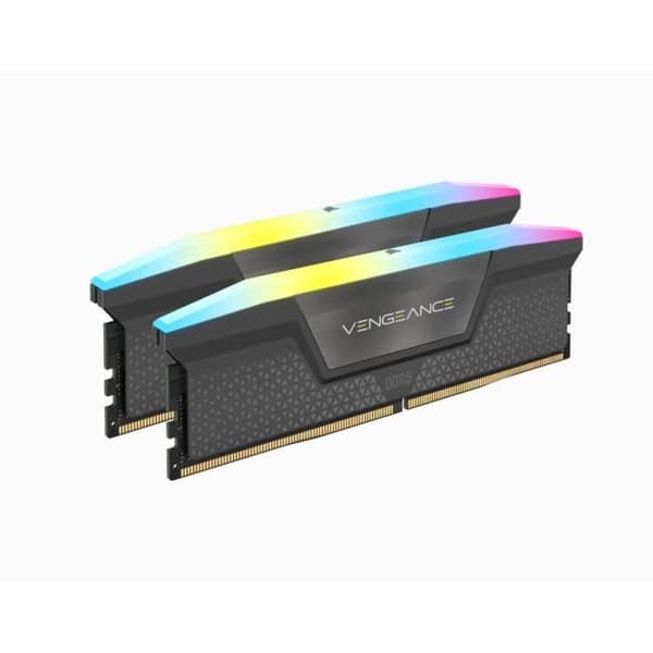 RAM -minne - Corsair - Revenge RGB DDR5 - 32GB 2x16GB DIMM - 6000 MHz - 1.40V - Grå (CMH32GX5M2B6000Z30K)