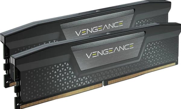 DDR5 64GB PC 6600 CL32 CORSAIR KIT (2x32GB) VENGEANCE Svart detaljhandel (CMK64GX5M2B6600C32)