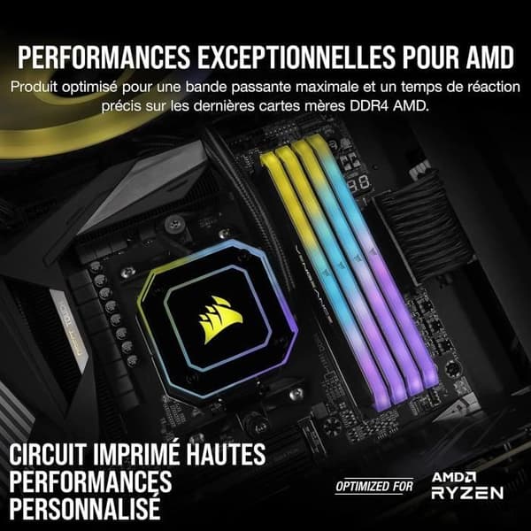 Corsair CMN32GX4M2Z3600C16 - Revenge - GB RT Memory - 3600MHz - 32GB (2x16GB) - DDM DDR4 för AMD Ryzen
