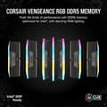 Pikkukuva 2 / 6: DDR5 32 Gt PC 6400 CL36 CORSAIR KIT (2x16 Gt) VENGEANCE RGB B vähittäismyynti (CMH32GX5M2B6400C36)