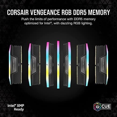 DDR5 32 Gt PC 6400 CL36 CORSAIR KIT (2x16 Gt) VENGEANCE RGB B vähittäismyynti (CMH32GX5M2B6400C36)