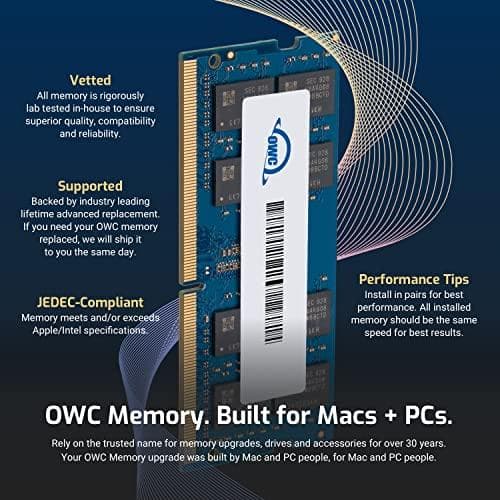 Other World Computing - DDR4 - Kit - 16 GB: 2 x 8 GB - SO DIMM 260-PIN - 2666 MHz / PC4-21300 - 1,2 V - obuffrad - icke-ECC - uppgradering - för Apple