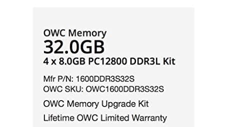 Muu maailma Computing - DDR3L - Kit - 32 Gt: 4 x 8 Gt - SO DIMM 204-PIN - 1600 MHz / PC3L-12800 - CL11 - 1,35 V - puskuroimaton - ei-ECC (OWC1600DDR3S