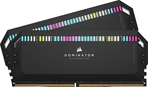 CORSAIR Dominator Platinum RGB - DDR5 - Kit - 64GB: 2 x 32GB - DIMM 288-PIN - 5600MHz / PC5-44800 - CL40 - 1,25V - Sort