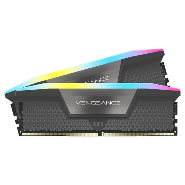 Corsair Vengeance RGB - DDR5 - Kit - 64GB: 2 x 32GB - DIMM 288-PIN - 5600 MHz / PC5-44800 - CL40 Cool Grey () -