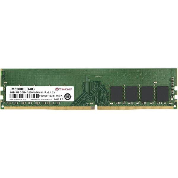 TRANSCEND JetRAM DDR4-minne - 8 GB - 288-stifts DIMM - 3200 MHz / PC4-25600 - CL22 - 1,2 V