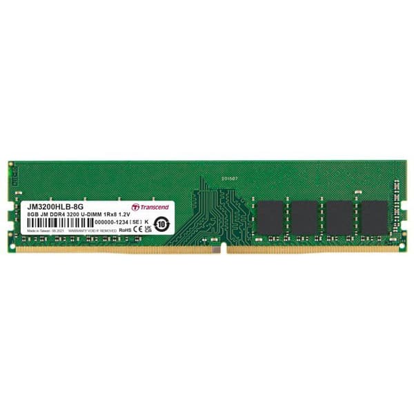 TRANSCEND JetRAM DDR4-minne - 8 GB - 288-stifts DIMM - 3200 MHz / PC4-25600 - CL22 - 1,2 V