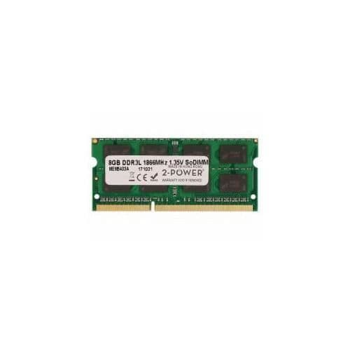2-Power MEM5403A minnesmodul 8 GB DDR3L 1866 MHz (8GB PC3-14900 1866MHz 1,35V SODIMM [12 garanti]) - 5055190169735