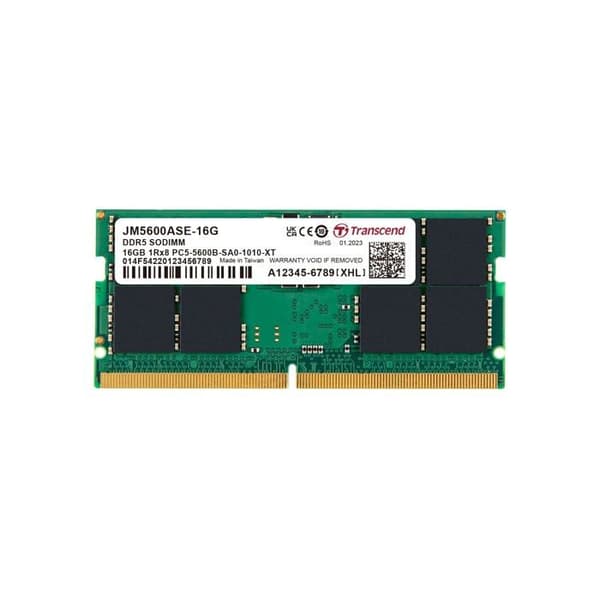 Minnesuppgradering - TRANSCEND - 16GB JM DDR5 5600 SO-DIMM 1RX8 CL46