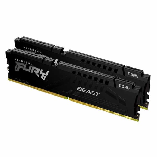 Kingston Ram-muisti Fury Beast Kf556c40bbk2-64 64gb 2x32gb Ddr5 5600mhz Musta
