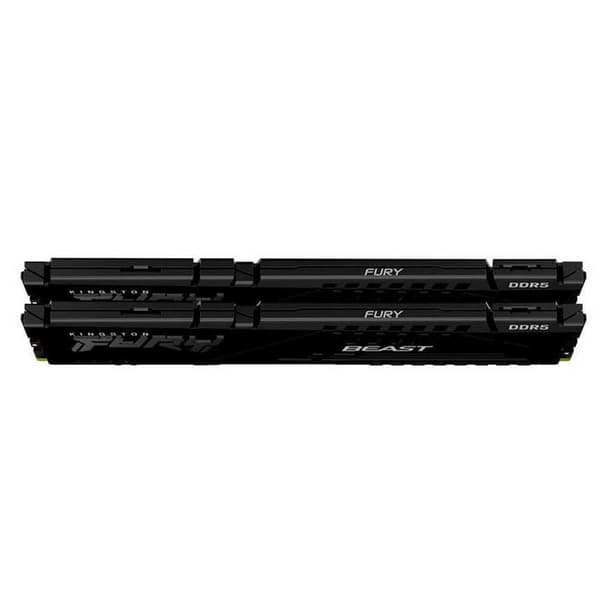 Kingston Muisti Ram Fury Beast 32gb 2x16gb Ddr5 5200mhz Hopeinen