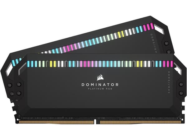 6000MHz 32GB (2x16GB) DDR5 DIMM Unbuffered CL30 Std PMIC XMP 3.0 DOMINATOR PLATINUM RGB Black Heatspreader, RGB LED, 1.4V