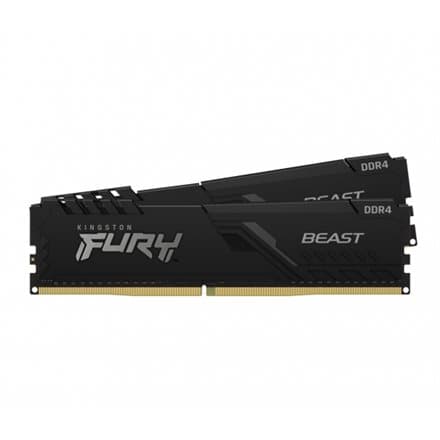 Kingston DRAM 32GB 3200MT/s DDR4 CL16 DIMM (Kit of 2) 1Gx8 FURY Beast Black