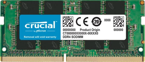 Crucial 8GB DDR4-3200 SODIMM CL22 (8Gbit/16Gbit)