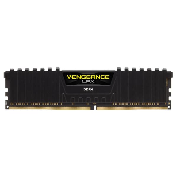 Corsair DDR4, 3200MHz 32GB 2x16GB Dimm, Unbuffered, Dual Rank, 16-20-20-38, XMP 2.0, Vengeance LPX black Heatspreader, Black PCB, 1.35V