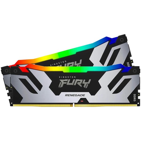 Memory Kingston Fury Renegade Silver RGB 32GB(2x16GB) DDR5 6400MHz KF564C32RSK2-32