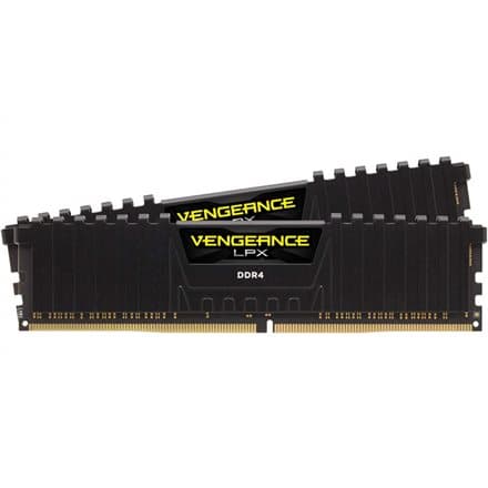 Corsair 16GB (2 x 8 GB) DDR4 3200MHz CL16 Vengeance LPX Black