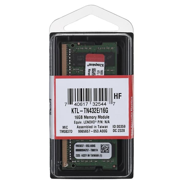 Kingston oma muisti Lenovolle 16GB DDR4 3200Mhz ECC SODIMM
