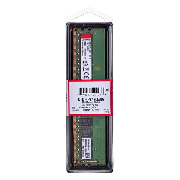 Kingstonin oma muisti Dell 8GB DDR4-2666Mhz ECC-moduulille