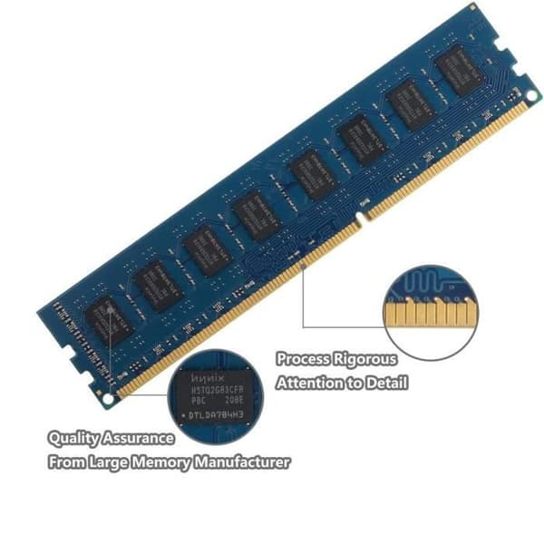 4GB DDR3 1600MHz DIMM PC3-12800 CL11 1,5v (240 PIN) 2RX8 icke-ECC, obuffrat skrivbordsminne RAM kompatibel med Intel AMD System- USED