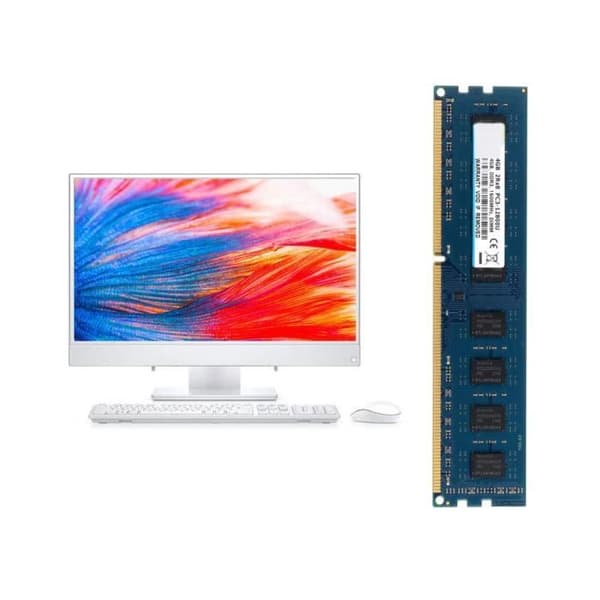 4GB DDR3 1600MHz DIMM PC3-12800 CL11 1,5v (240 PIN) 2RX8 icke-ECC, obuffrat skrivbordsminne RAM kompatibel med Intel AMD System- USED