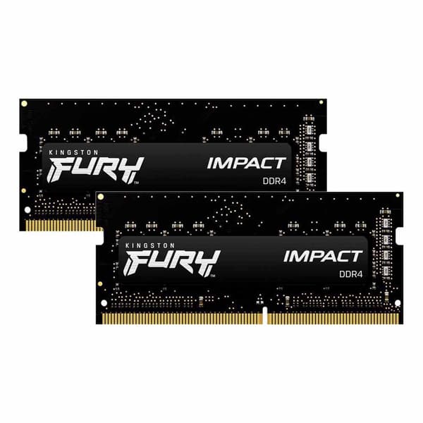 Kingston Ram-muisti Fury Impact 16gb 2x8gb Ddr4 3200mhz Musta