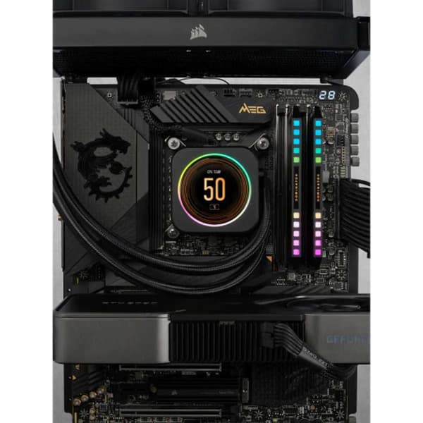 Corsair Muisti Ram Dominator 64gb 2x32gb Ddr5 5600mhz Hopeinen