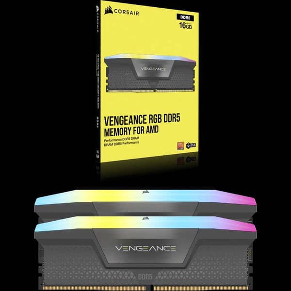 Corsair Hukommelse Ram Vengeance Rgb Cmh32 32gb 2x16gb Ddr5 5200mhz Gylden