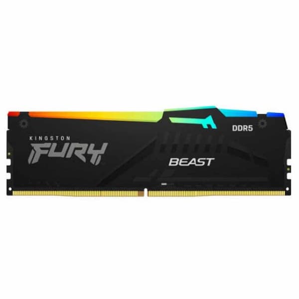 Kingston Ram-minne Fury Beast Rgb 1x16gb Ddr5 5200mhz Svart