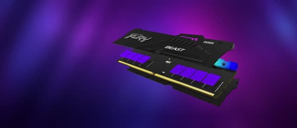 Kingston Technology FURY Beast RGB-muistimoduuli 64 Gt 2 x 32 Gt DDR5 5600 MHz