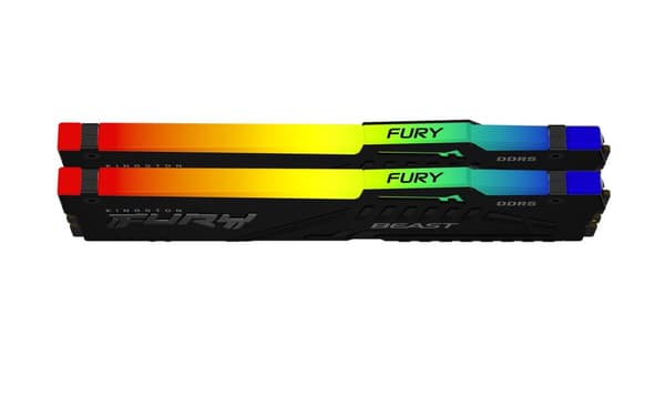 Kingston Technology FURY Beast RGB-muistimoduuli 64 Gt 2 x 32 Gt DDR5 5600 MHz